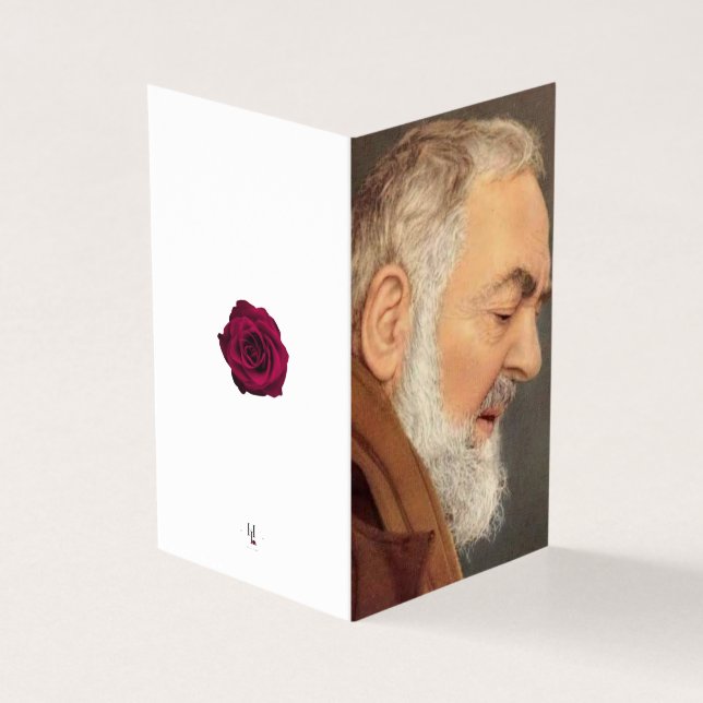 Padre Pio  Catholic Condolence Thank You Cards (Outside)