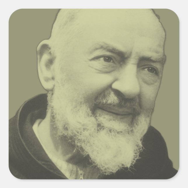 Padre Pio of Pietrelcina  Square Sticker (Front)