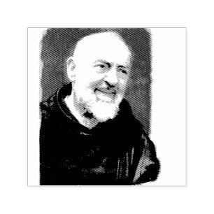 Padre Pio Rubber Stamp