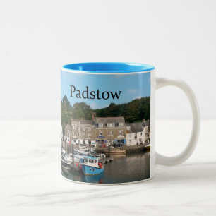 Padstow Cornwall England Two-Tone Coffee Mug