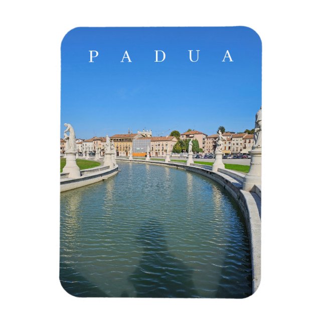 Padua Prato della Valle view fridge magnet (Vertical)