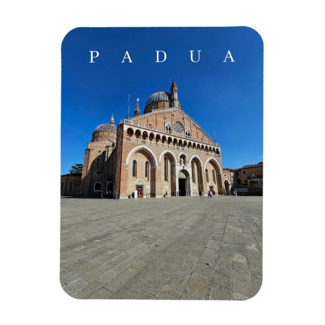 Padua Saint Anthony Basilica view fridge magnet (Vertical)