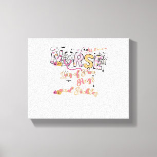 Paediactric Nurse Fun Halloween Design Essential T Canvas Print
