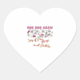 Paediactric Nurse Fun Halloween Design Essential T Heart Sticker