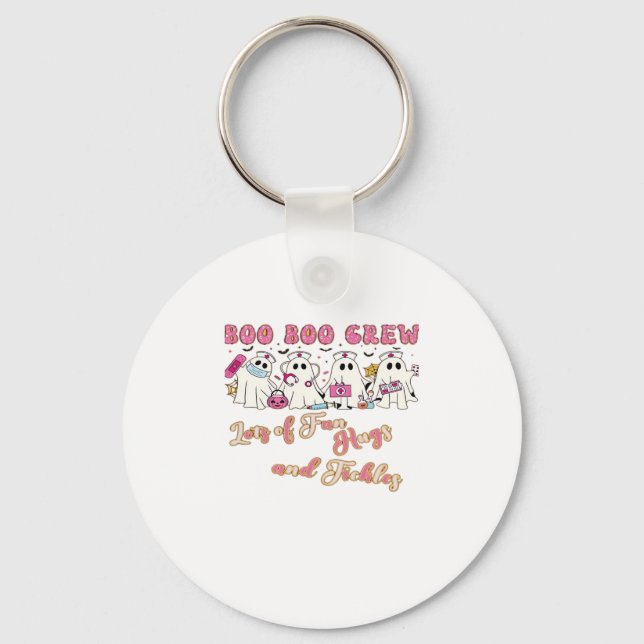 Paediactric Nurse Fun Halloween Design Essential T Keychain (Front)