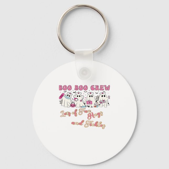 Paediactric Nurse Fun Halloween Design Essential T Keychain (Front)