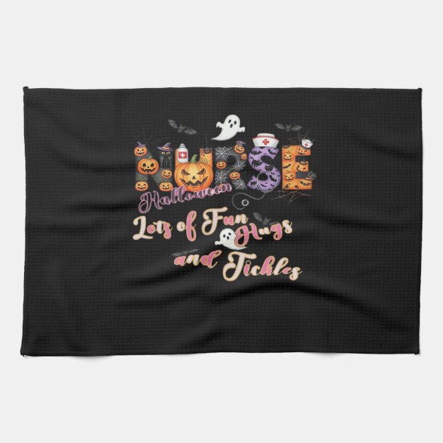 Paediactrics Nurse Fun Halloween Design Essential  Kitchen Towel (Horizontal)