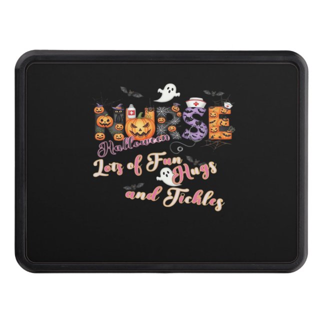 Paediactrics Nurse Fun Halloween Design Essential  Trailer Hitch Cover (Front)