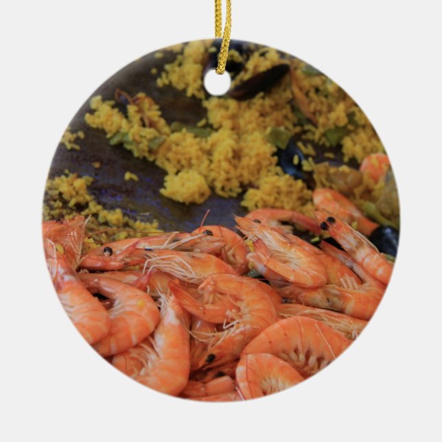 Paella Christmas Ornament (Front)