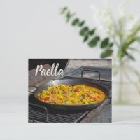 Paella is cooked on a grill gift for chef