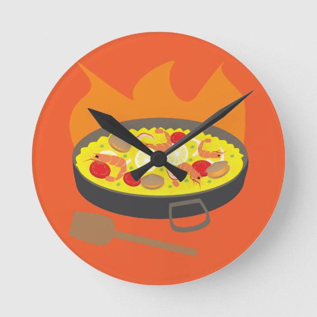 Paella Round Clock (Front)
