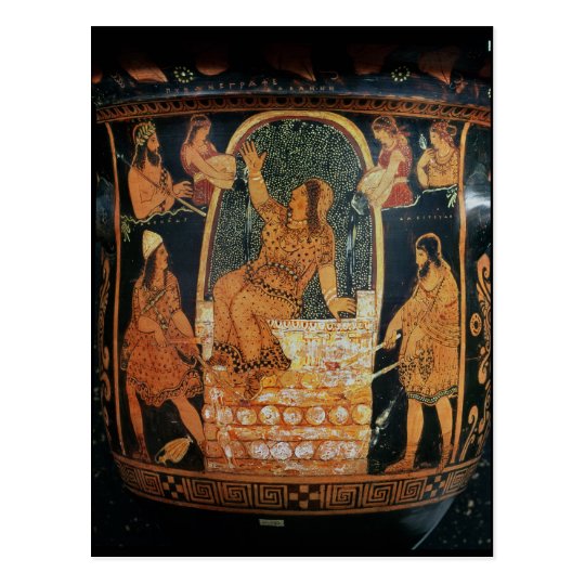 Paestan Redfigured 'bell-krater' Postcard