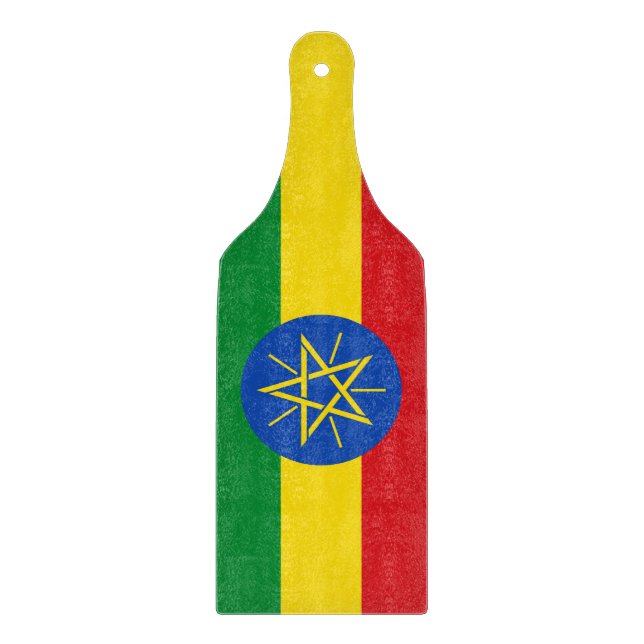 Pagaie de planche à découper en verre avec drapeau (Devant)