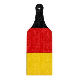 Pagaie de planche à découper en verre avec drapeau