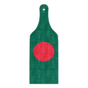 Pagaie de planche à découper en verre avec drapeau
