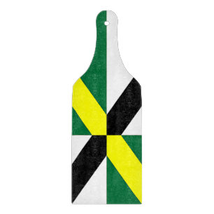 Pagaie de planche à découper en verre avec le drap