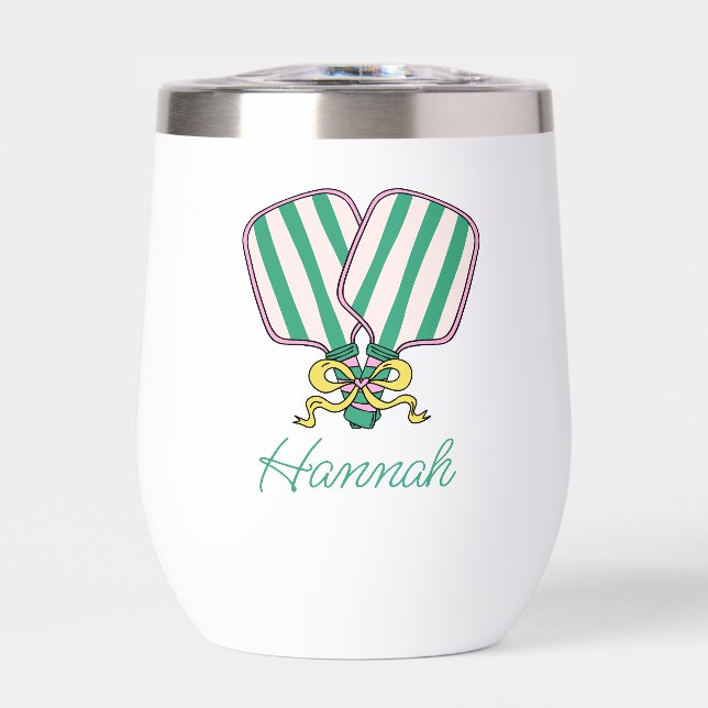 Pagaies Pickleball Rose et Jaune (Avant)