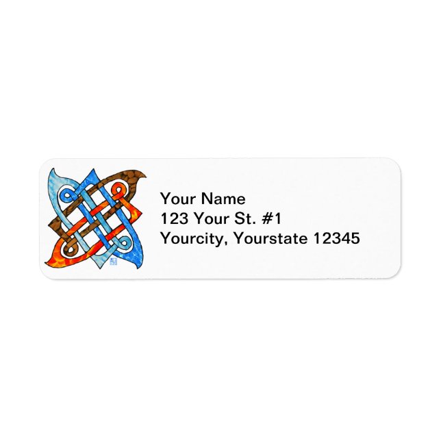 Pagan Celtic Knot Earth Air Fire Water Elements (Front)