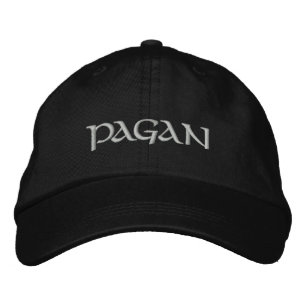 Pagan Embroidered Hat - Silver Letters