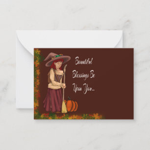 Pagan Fall Greetings Card