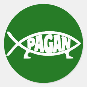 Pagan_fish_ROF Classic Round Sticker