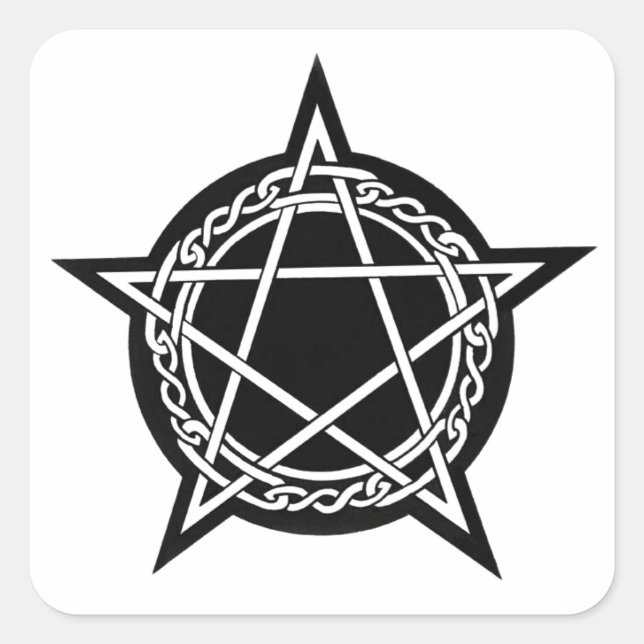 pagan gear square sticker (Front)