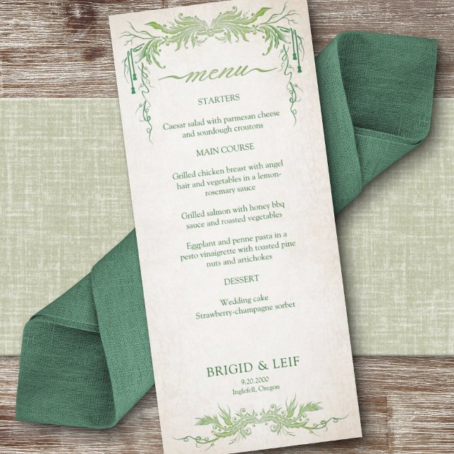 Pagan Handfasting Wedding Menu (Creator Uploaded)