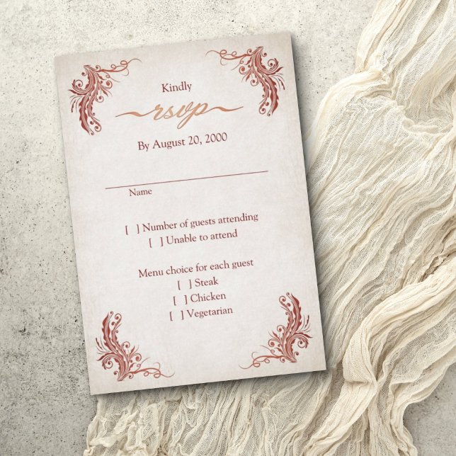 Pagan Handfasting Wedding RSVP Card (Creator Uploaded)