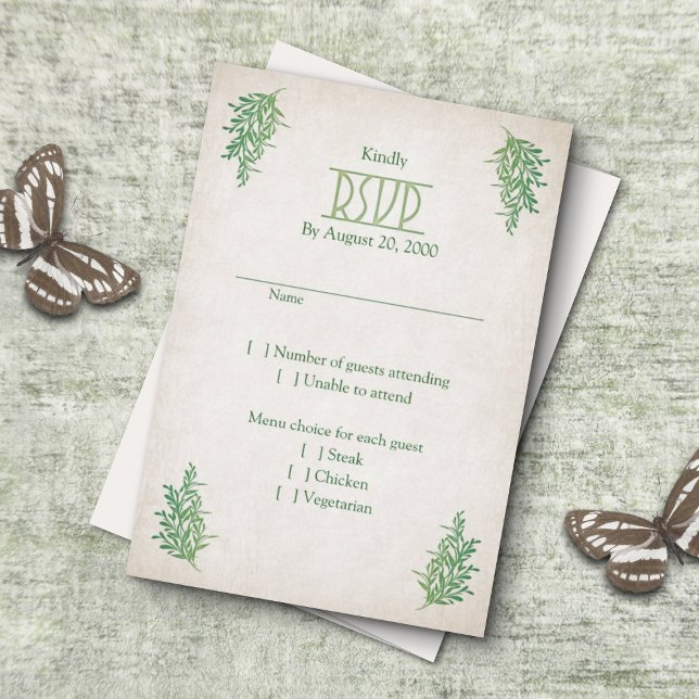 Pagan Handfasting Wedding RSVP Card (Creator Uploaded)