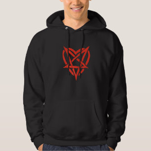 Pagan Heart Dark Aesthetic Grunge Symbol Occult Pa Hoodie