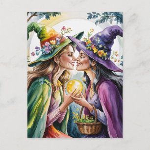 Pagan Lesbian Witches Postcard