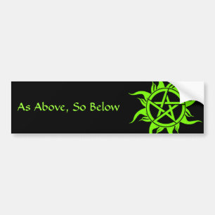 Pagan Pentagram Bumper Sticker