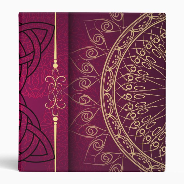 Pagan Princess Mandala Witches Book Of Shadows Binder (Front)