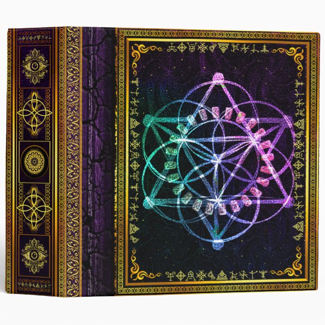 Pagan Tome Dark Magic Spells Wiccan &amp; Witchcraft 2 Binder (Front/Spine)