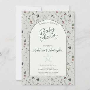 Pagan Wild Forest Baby Shower Invitation