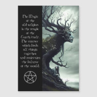 Pagan Witch magnetic card