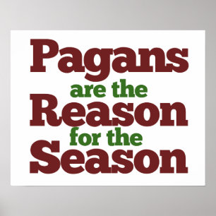 Pagans holiday season humor poster