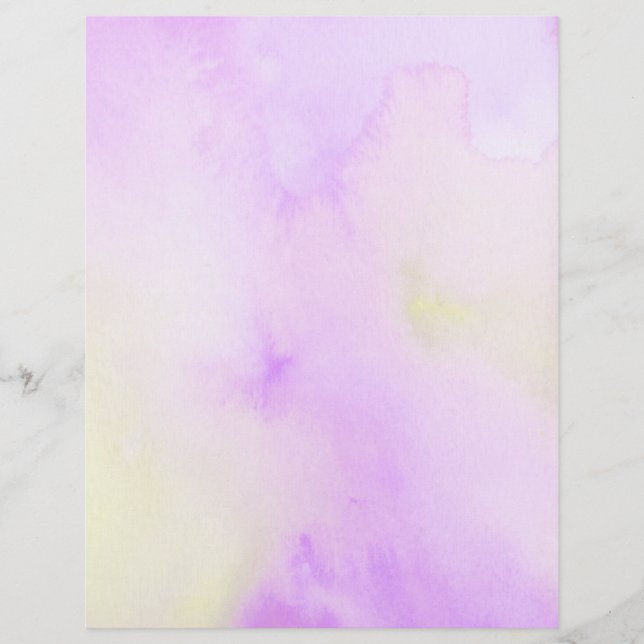Page Aquarelle violette (Devant)