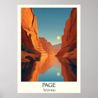 Page Arizona Vintage voyage Poster | Retro Horsesh