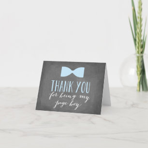 Page Boy Thank You   Groomsman Card