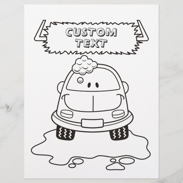 Page Cartographie de lavage de voiture (Devant)