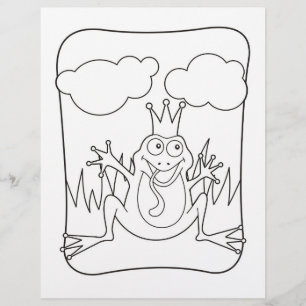 Page Coloriage Prince Frog