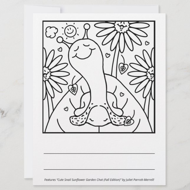Page Couleur du jardin de tournesol de l'automne d (Devant)