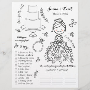 Page d'activité Enfants Mariages illustrés
