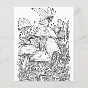 Page de coloration des papillons du jardin des cha