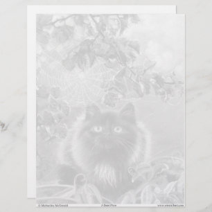 Page de coloration en niveaux de gris Kitten et Sp