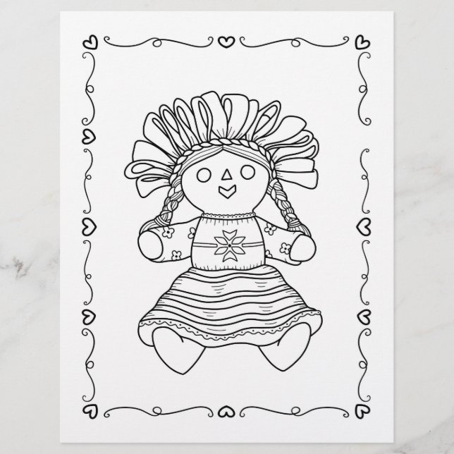 Page de coloriage de l'activité mexicaine (Devant)