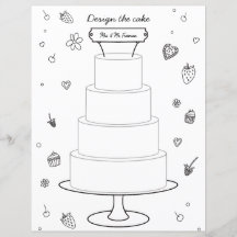 Page de gâteau de conception de la couleur de l'ac