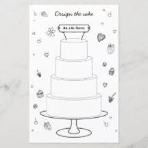 Page de gâteau de conception de la couleur de l'ac