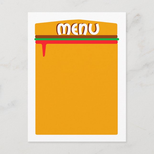 page de menu hamburger (Devant)